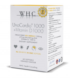 UnoCardio 1000 + Vitamin D 1000  na 2 měsíce užívání